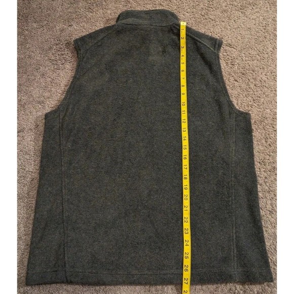 Men's Columbia Steens Mountain Gray Fleece Vest AM1535 Medium - Picture 6 of 6